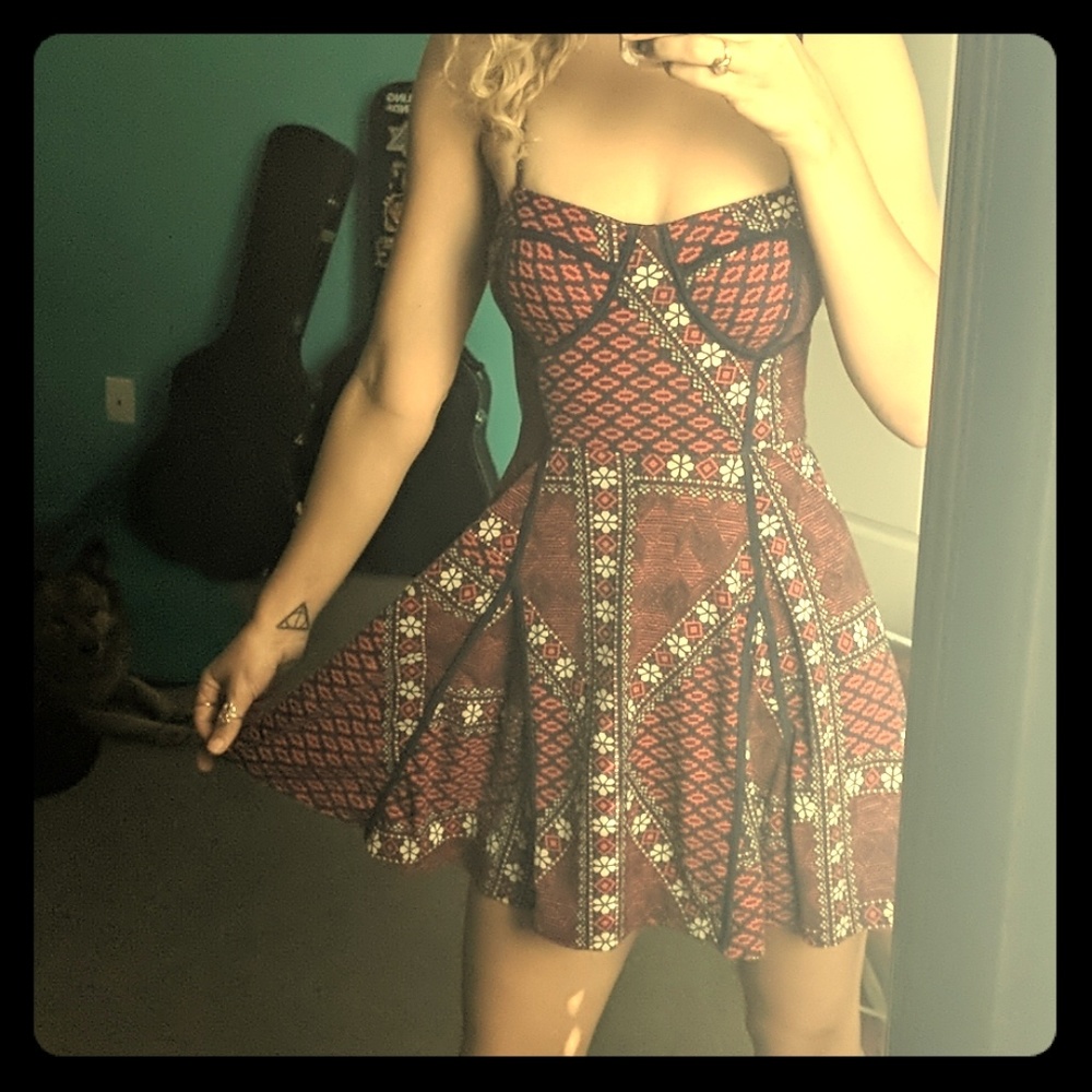 Fit and flare mini dress